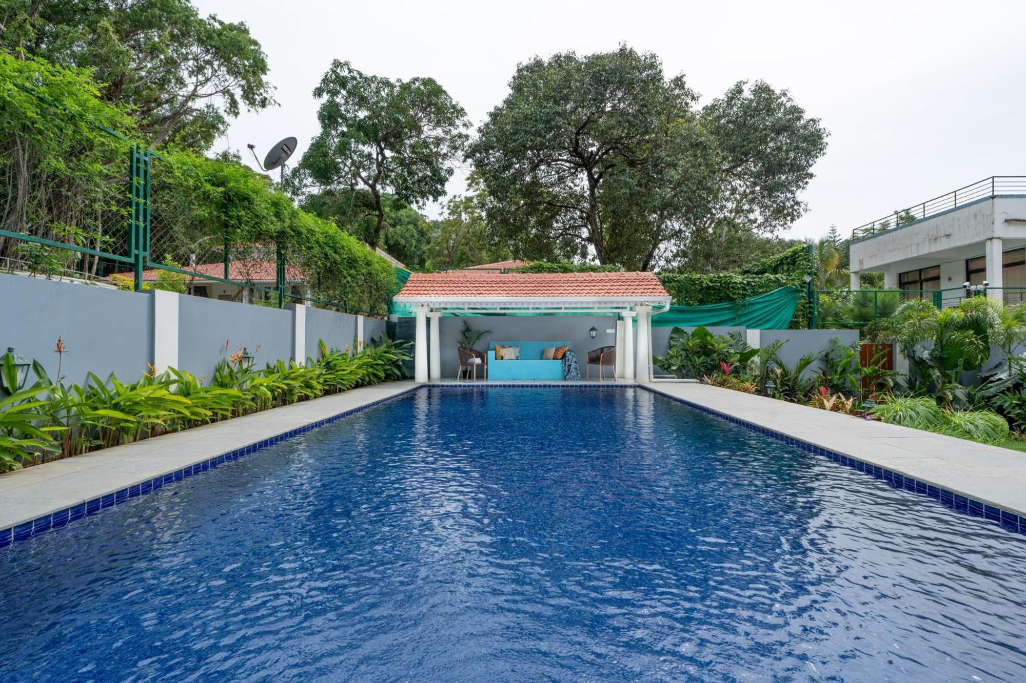 Elivaas 5 Bhk With Pvt Pool, Entertainment Room & Glass House - Bludoor Marmagao Exteriör bild